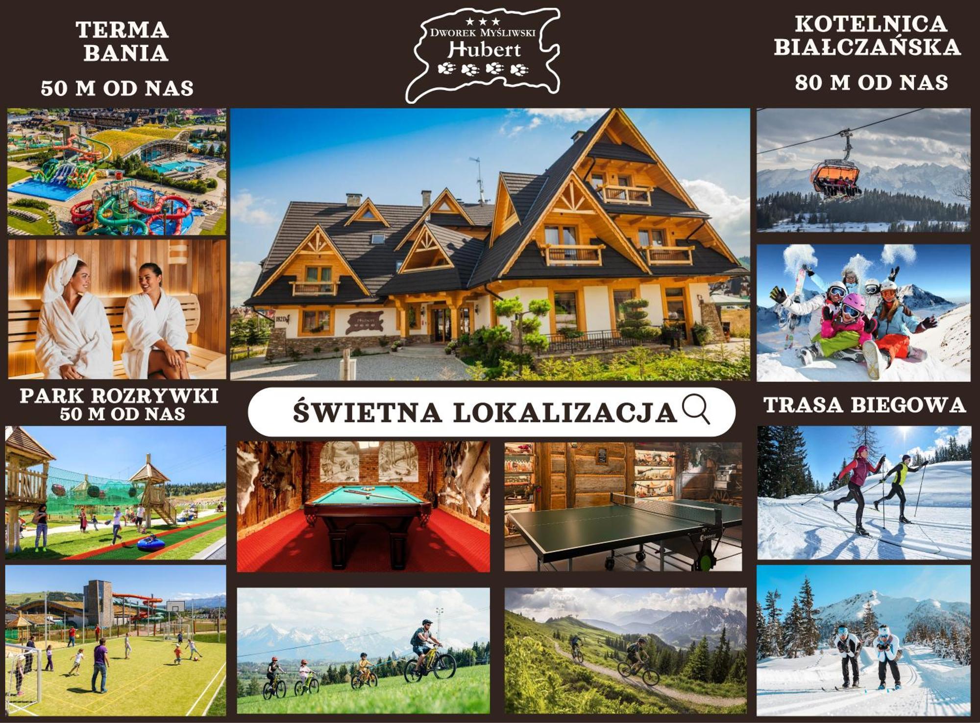 Dworek Mysliwski Hubert-Swietna Lokalizacja 50M Od Term Bania Bialka Tatrzanska Exterior foto